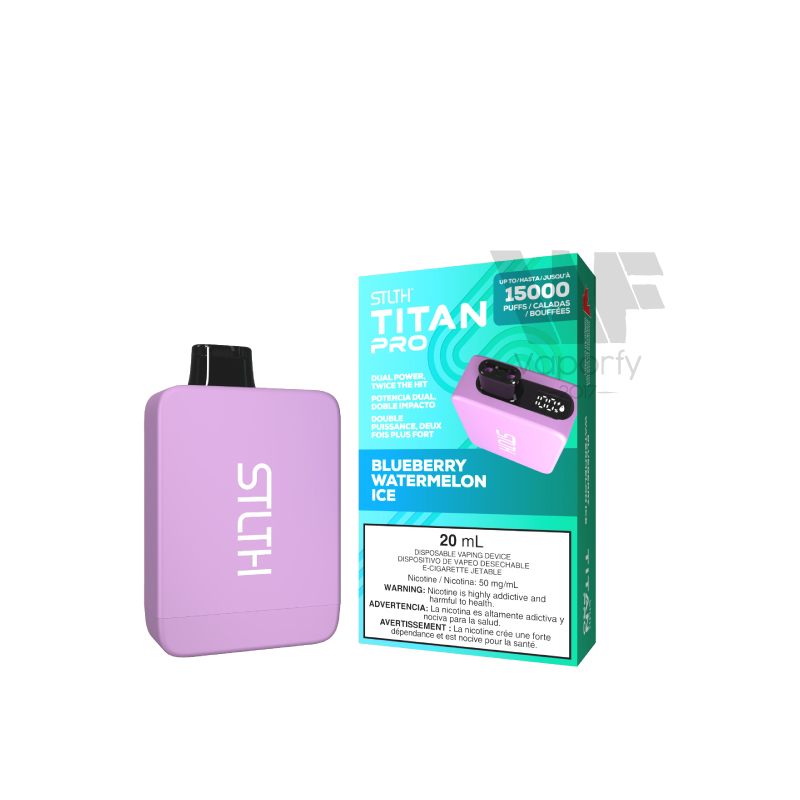 STLTH Titan Pro 15k Blueberry Watermelon Ice