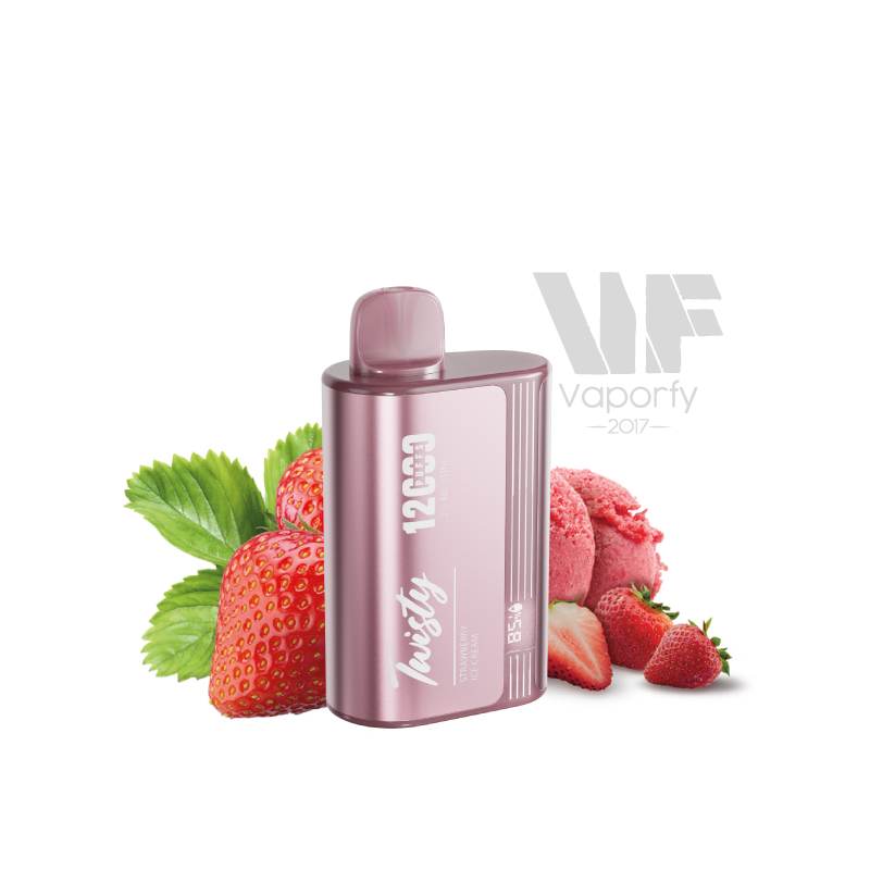 Twisty Strawberry Ice Cream 12000 puffs