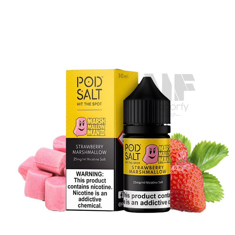 Strawberry Marshmallow Salt BY Pod Salt 30ml